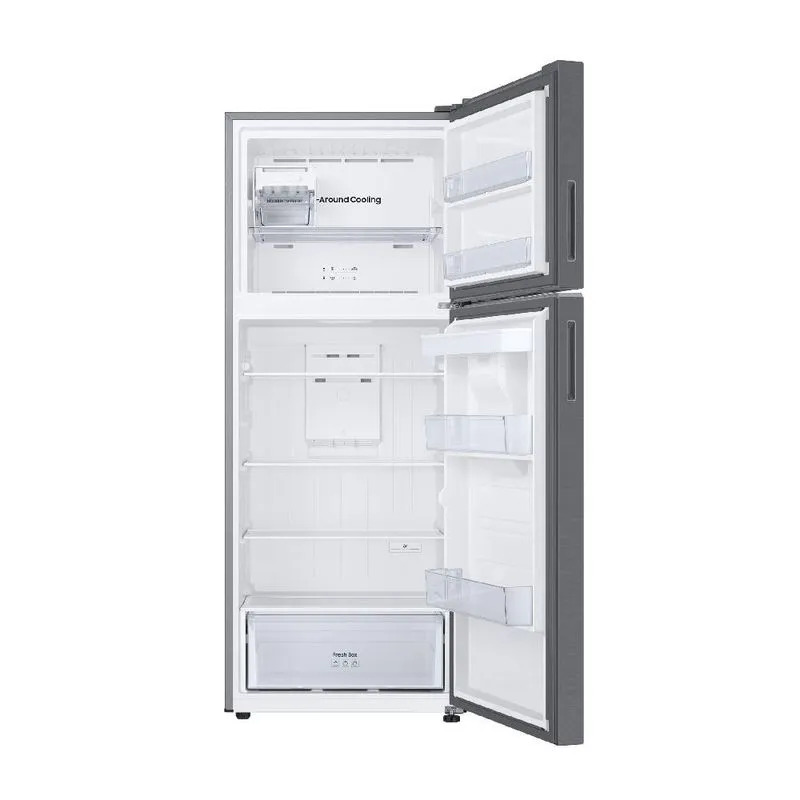 REFRIGERADORA 410LT INVERTER CON DISPENSADOR TOP FREEZ 67.5X70X178.5CM GRIS/-SAMSUNG