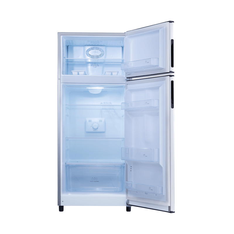 REFRIGERADORA TOP MOUNT 262LT ANTIHUELLA MANIJA LATERAL 68X61.5X147CM CROMA/-INDURAMA