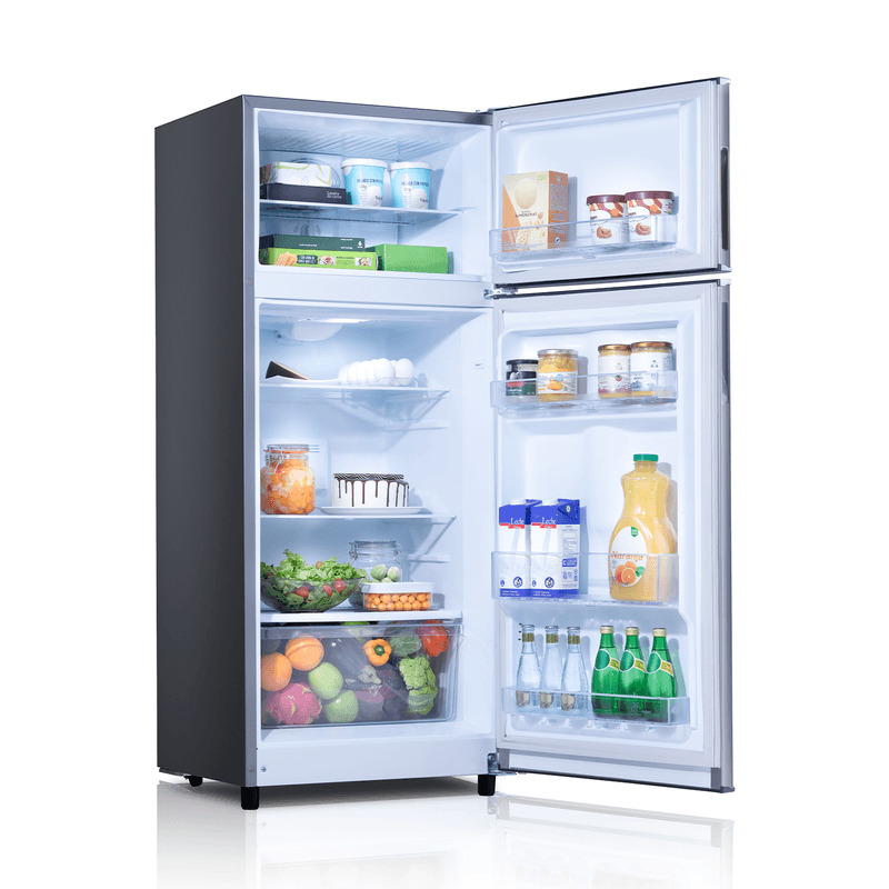 REFRIGERADORA TOP MOUNT 262LT ANTIHUELLA MANIJA LATERAL 68X61.5X147CM CROMA/-INDURAMA