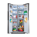 REFRIGERADORA SIDE BY SIDE INVERTER ANTIHUELLA AI FRESH SENSE S 61X83.2X177.7CM CROMA/-INDURAMA