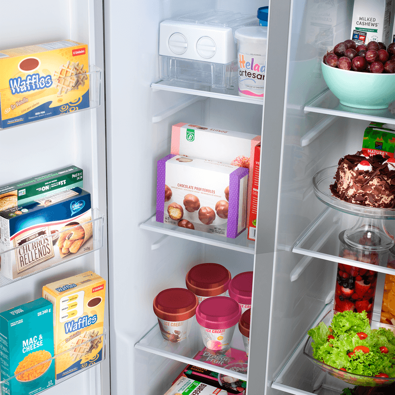 REFRIGERADORA SIDE BY SIDE INVERTER ANTIHUELLA AI FRESH SENSE S 61X83.2X177.7CM CROMA/-INDURAMA