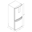 REFRIGERADORA 449LT TOUCH ENERGY XPERT SAVER TWIST ICE TURBO FREZZER 75X70.1X184CM GRAFITO/-WHIRLPOOL