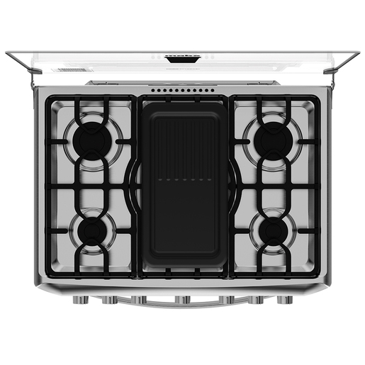 COCINA A GAS 6Q ENC/ELEC C/T  55.6X76X94.5CM INOX - MABE