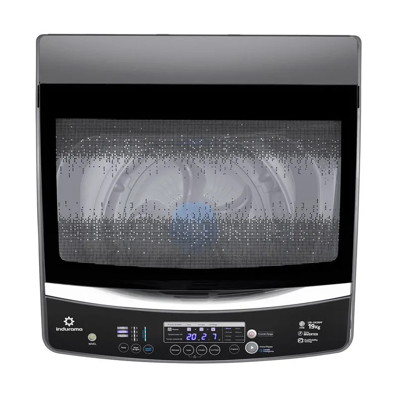 LAVADORA DIGITAL 19KG CARGA SUPERIOR 72.9X76.1X107.5CM CROMA/-INDURAMA