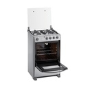 COCINA GRILL A GAS 4Q 24" CON HORNO 58X60X94CM CROMA/-INDURAMA
