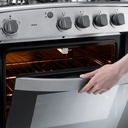 COCINA GRILL A GAS 4Q 24" CON HORNO 58X60X94CM CROMA/-INDURAMA