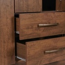 ARMARIO PANAMA CON ESPEJO Y PATA 953331+520.50.084 -EL BOSQUE