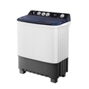 LAVADORA 16 KG MANUAL DOBLE TINA SEMIAUTOMATICA 53.7X90X105.1CM BLANCO/GRIS -MABE