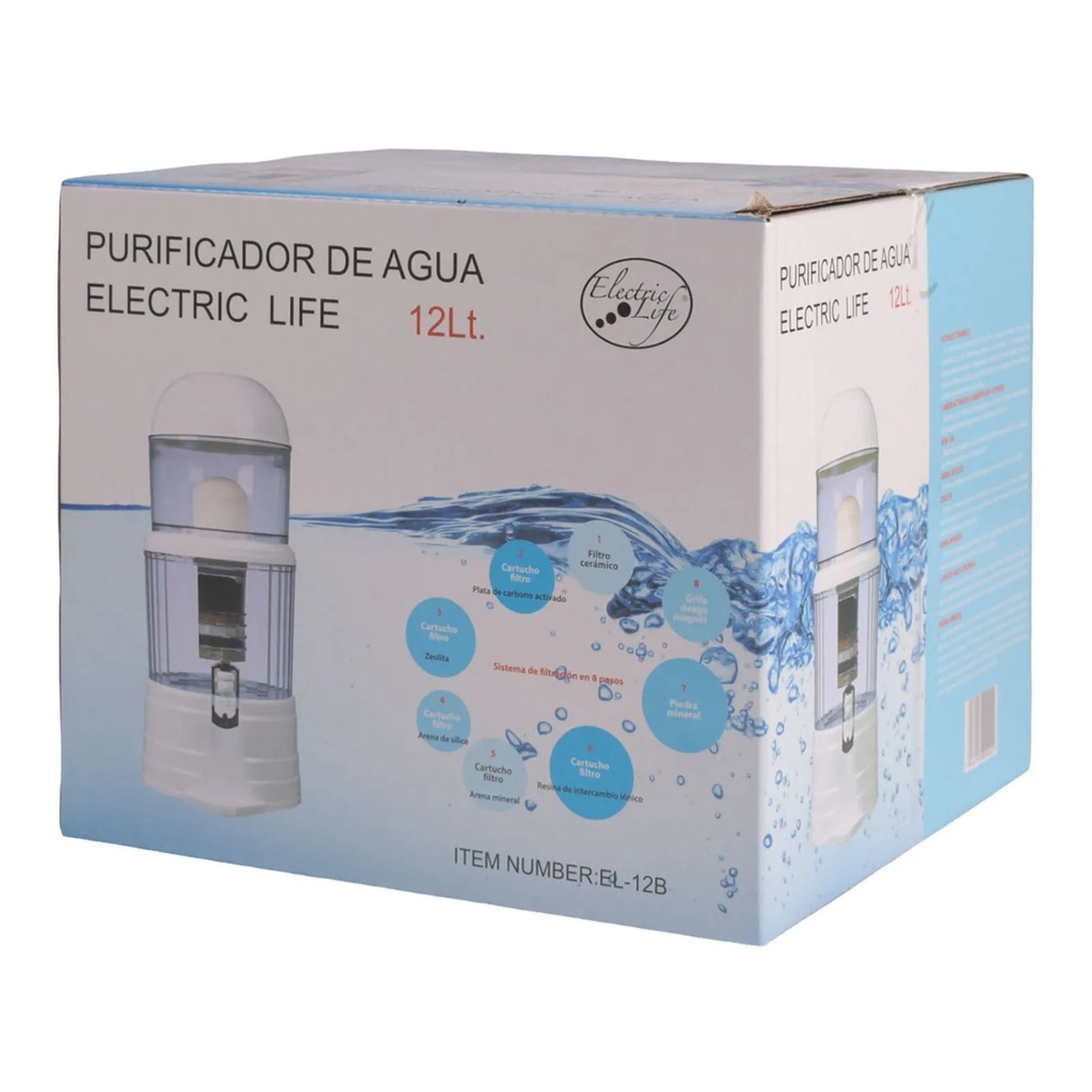 PURIFICADOR DE  AGUA 12LT -ELECTRIC LIFE