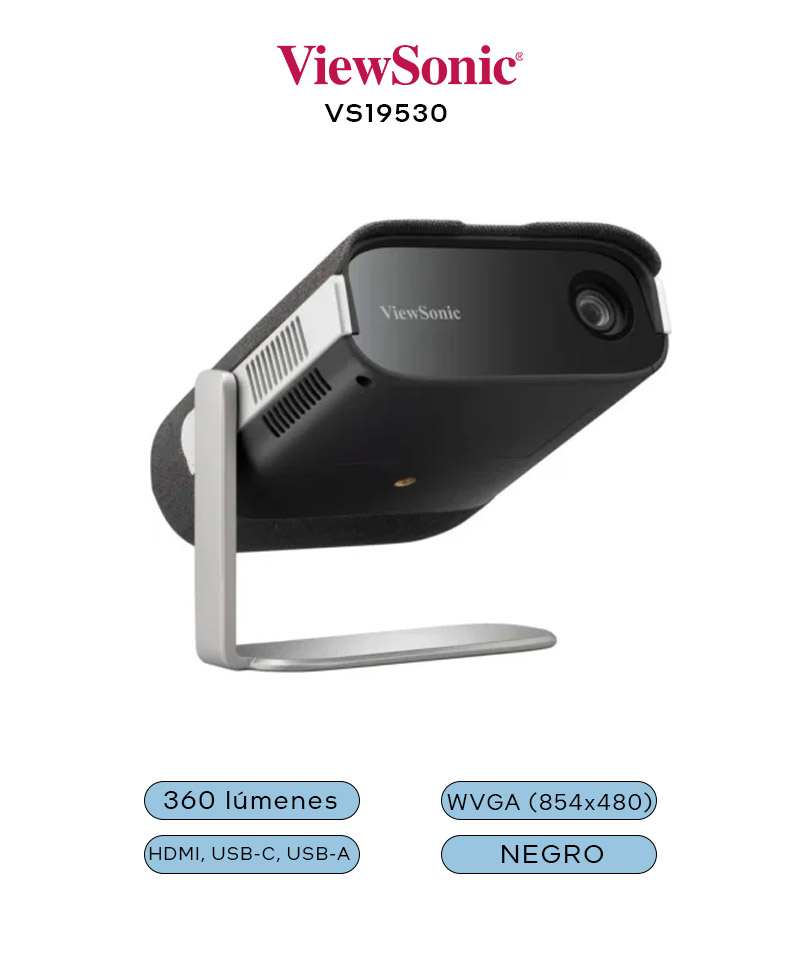 PROYECTOR PORTABLE M1X LED NEGRO/-VIEWSONIC