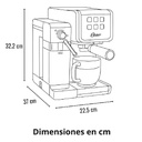 CAFETERA PRIMALATTE AUTOMATICA 1170W 1.4LT NEGRO/-OSTER