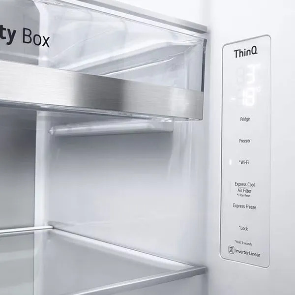 REFRIGERADORA SIDE DY PLATINIUM 649LT INVERTWER SILVER -LG