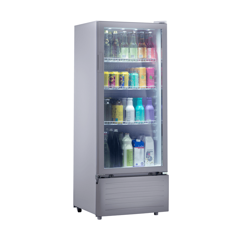 VITRINA REFRIGERADORA 215LT NO FROST VIDRIO PANORAMICO 0 A -7.2ºC 54.5X54X141.5CM BLANCO/-INDURAMA
