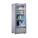 VITRINA REFRIGERADORA 215LT NO FROST VIDRIO PANORAMICO 0 A -7.2ºC 54.5X54X141.5CM BLANCO/-INDURAMA
