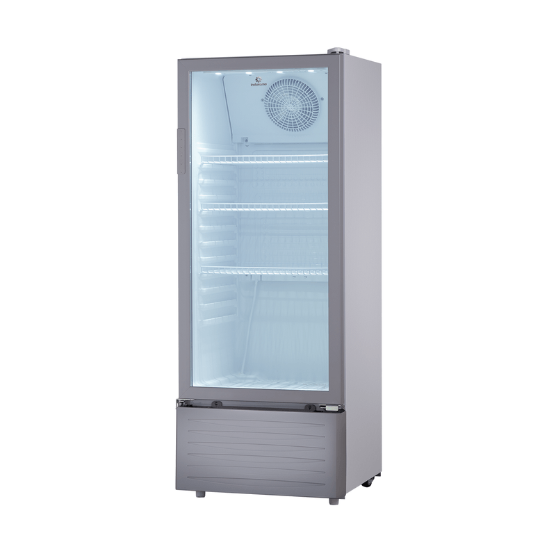 VITRINA REFRIGERADORA 215LT NO FROST VIDRIO PANORAMICO 0 A -7.2ºC 54.5X54X141.5CM BLANCO/-INDURAMA