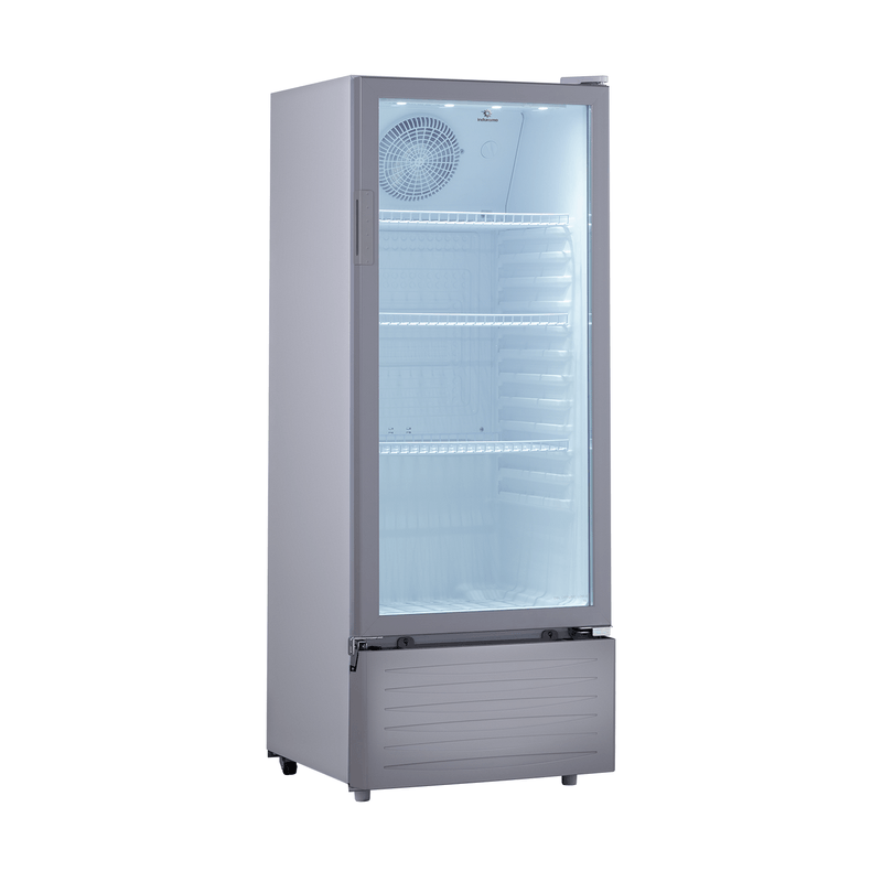 VITRINA REFRIGERADORA 215LT NO FROST VIDRIO PANORAMICO 0 A -7.2ºC 54.5X54X141.5CM BLANCO/-INDURAMA