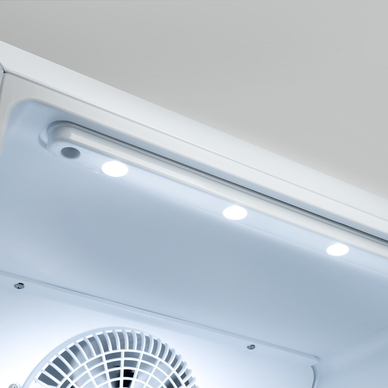 VITRINA REFRIGERADORA 215LT NO FROST VIDRIO PANORAMICO 0 A -7.2ºC 54.5X54X141.5CM BLANCO/-INDURAMA