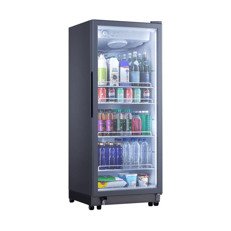 VITRINA VERTICAL 285LT CON 3 NIVELES DE TEMPERATURAS 0 °C A -6ºC 73X74X156.5CM GRIS/-INDURAMA