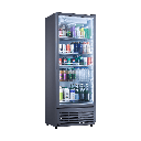 VITRINA VERTICAL 440LT CON 3 NIVELES DE TEMPERATURAS 0 ºC A -6 ºC 76X85X200CM LARGE/GRIS -INDURAMA