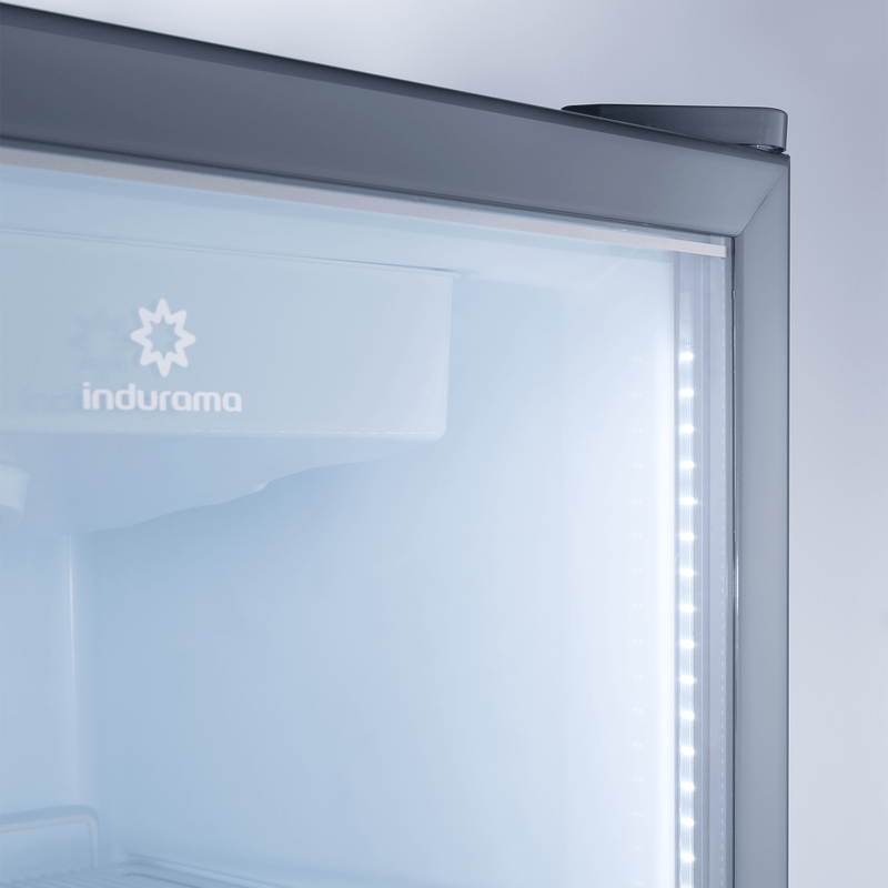 VITRINA VERTICAL 440LT CON 3 NIVELES DE TEMPERATURAS 0 ºC A -6 ºC 76X85X200CM LARGE/GRIS -INDURAMA