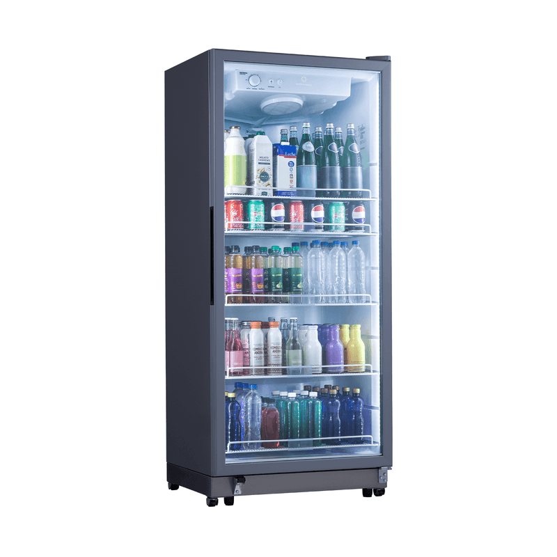 VITRINA VERTICAL 440LT CON 3 NIVELES DE TEMPERATURAS 0 ºC A -6 ºC 76X85X200CM GRIS/-INDURAMA