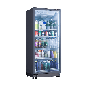 VITRINA VERTICAL 440LT CON 3 NIVELES DE TEMPERATURAS 0 ºC A -6 ºC 76X85X200CM GRIS/-INDURAMA
