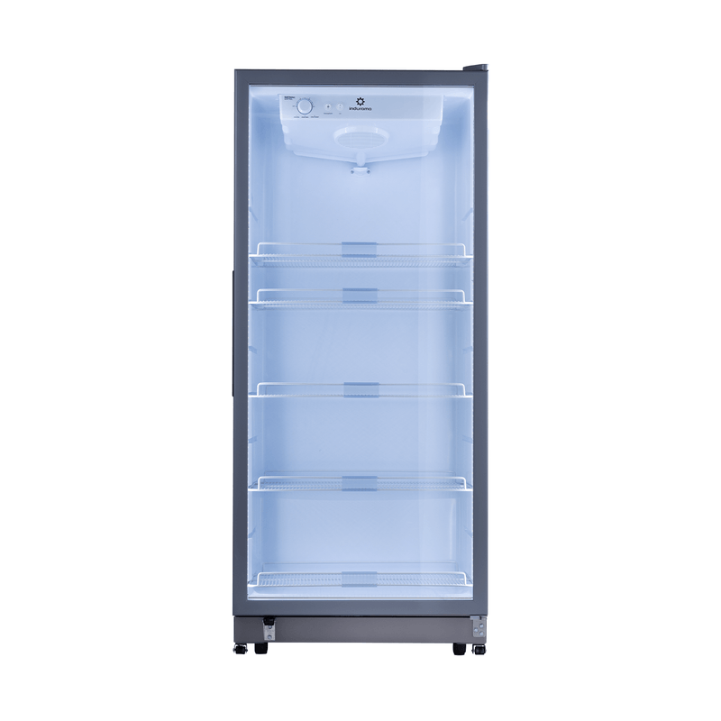 VITRINA VERTICAL 440LT CON 3 NIVELES DE TEMPERATURAS 0 ºC A -6 ºC 76X85X200CM GRIS/-INDURAMA