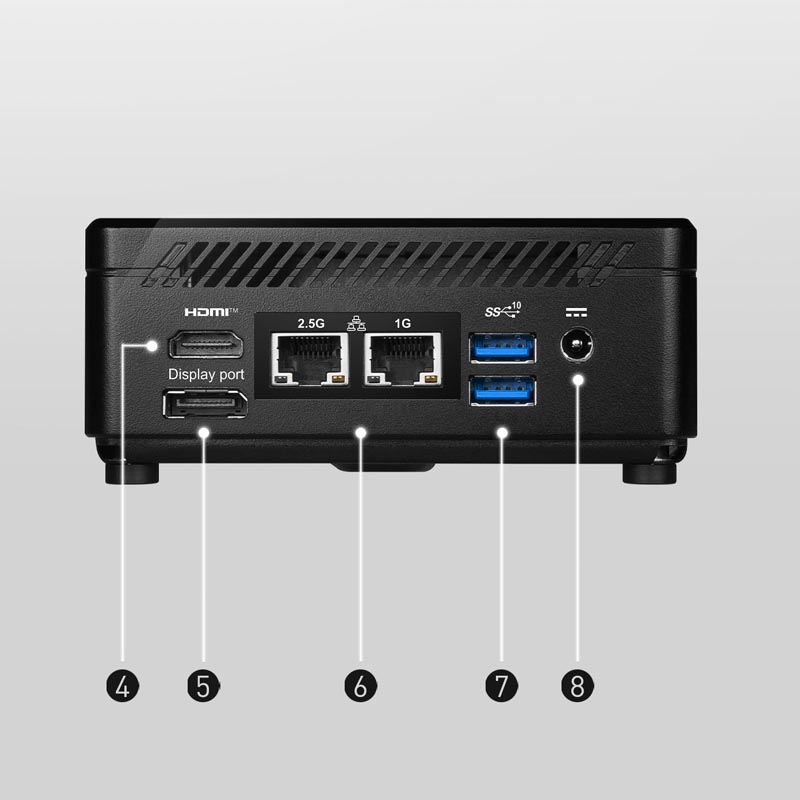 MINI CPU M.2 Y 2.5"CORE I5 DDR4 12AVAG BT 5.3 W11  NEGRO/-MSI