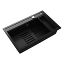 FREGADERO NOVA  1B+CL+CB NEGRO/-TEKA