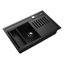 FREGADERO NOVA  1B+CL+CB NEGRO/-TEKA