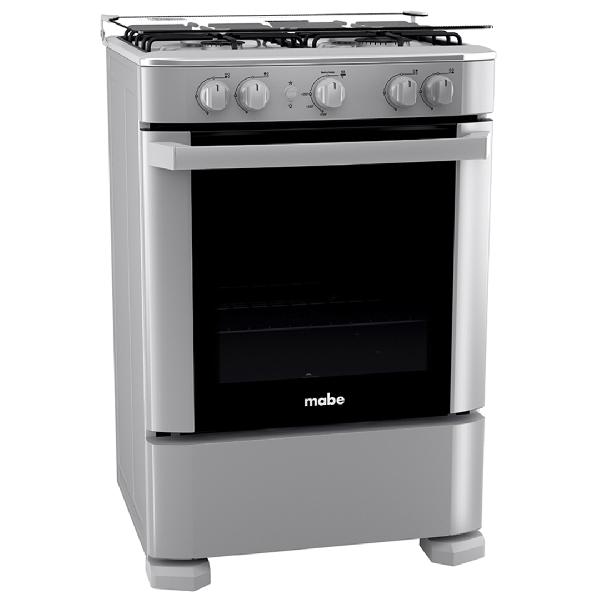 COCINA A GAS 4Q DE 60CM 79.2LT ENCENDIDO ELECTRICO INOX/SILVER -MABE