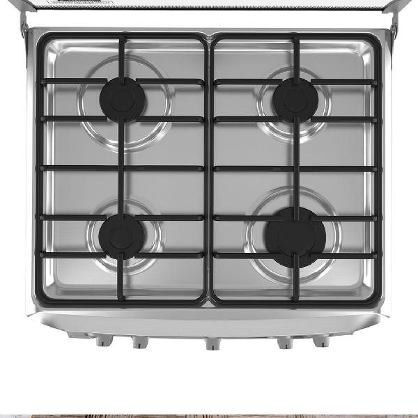 COCINA A GAS 4Q DE 60CM 79.2LT ENCENDIDO ELECTRICO INOX/SILVER -MABE