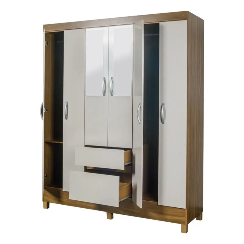 ARMARIO 6P FLASH II C ESPEJO ALMENDRA-EL BOSQUE SA