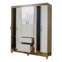 ARMARIO 6P FLASH II C ESPEJO ALMENDRA-EL BOSQUE SA