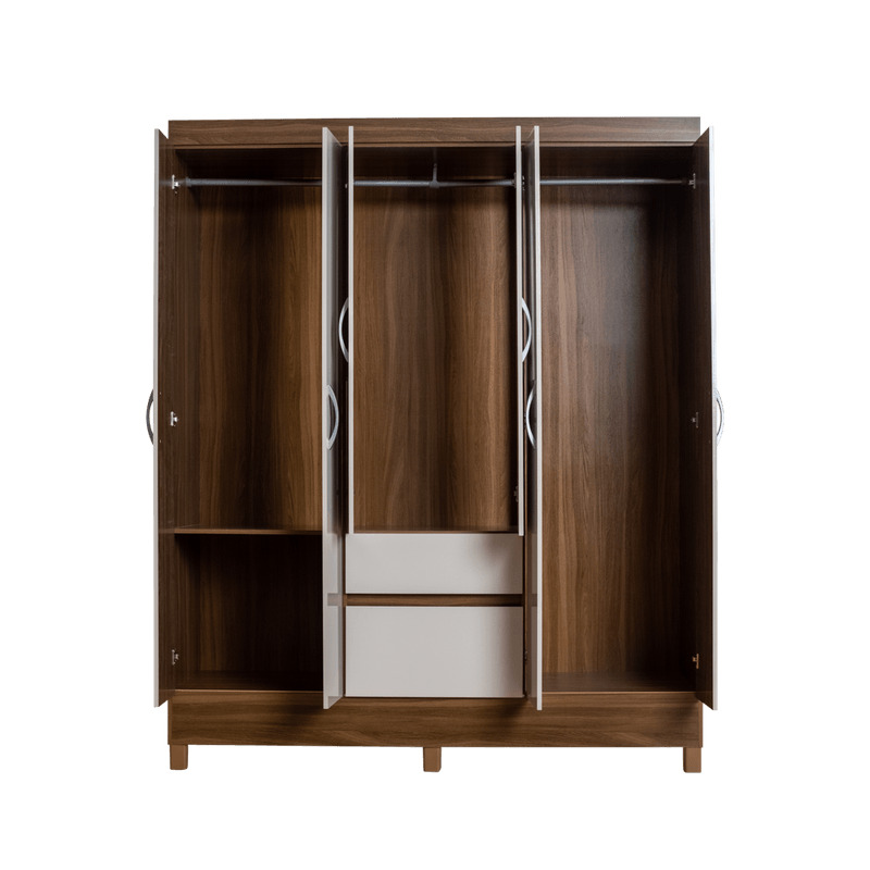 ARMARIO 6P FLASH II C ESPEJO ALMENDRA-EL BOSQUE SA