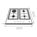 ENCIMERA VIENA I A GAS 4Q INOX-BP