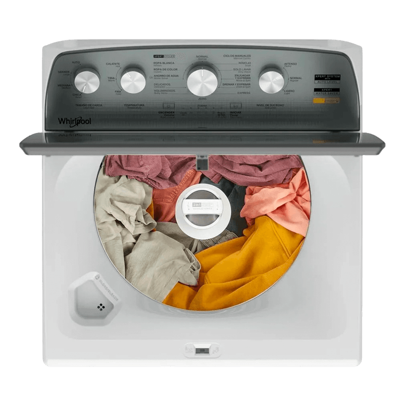 LAVADORA DE ROPA 22KG CON AGITADOR REMOVIBLE BLANCO/-WHIRLPOOL