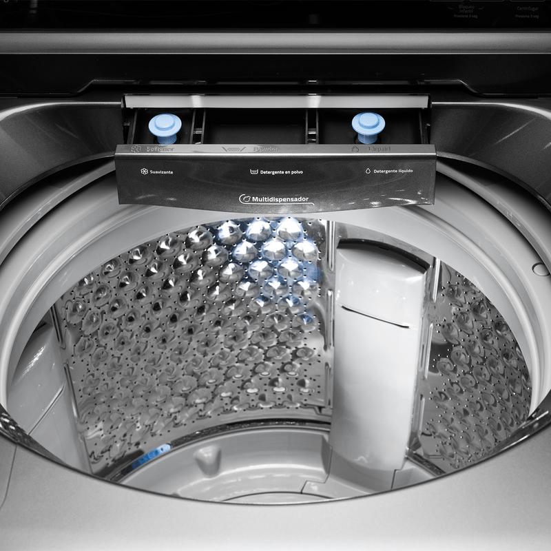 LAVADORA INDURAMA AUTOMÁTICA 22KG INVERTER PLUS TAMBOR DE ACERO INOXIDABLE