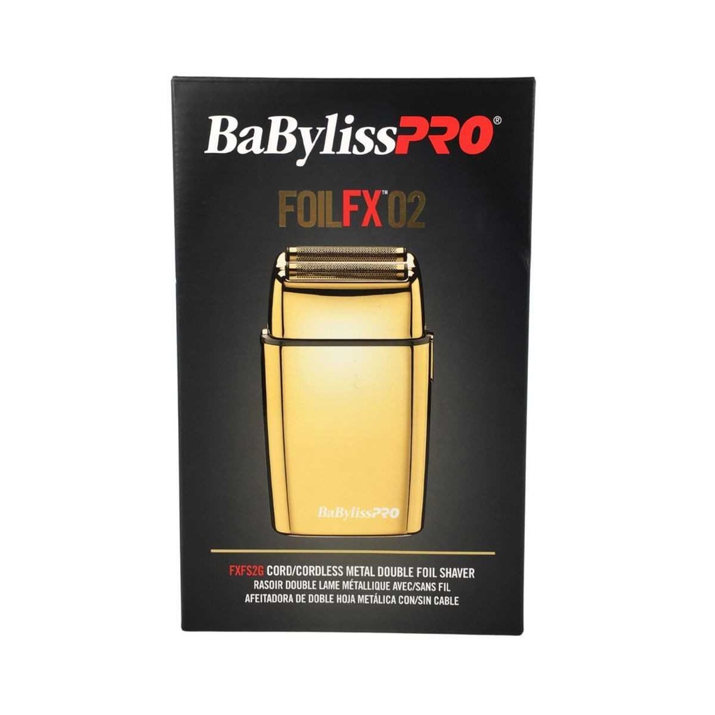 AFEITADORA INALAMBRICA 10000RPM DOBLE LAMINA DORADO/-BABYLISS