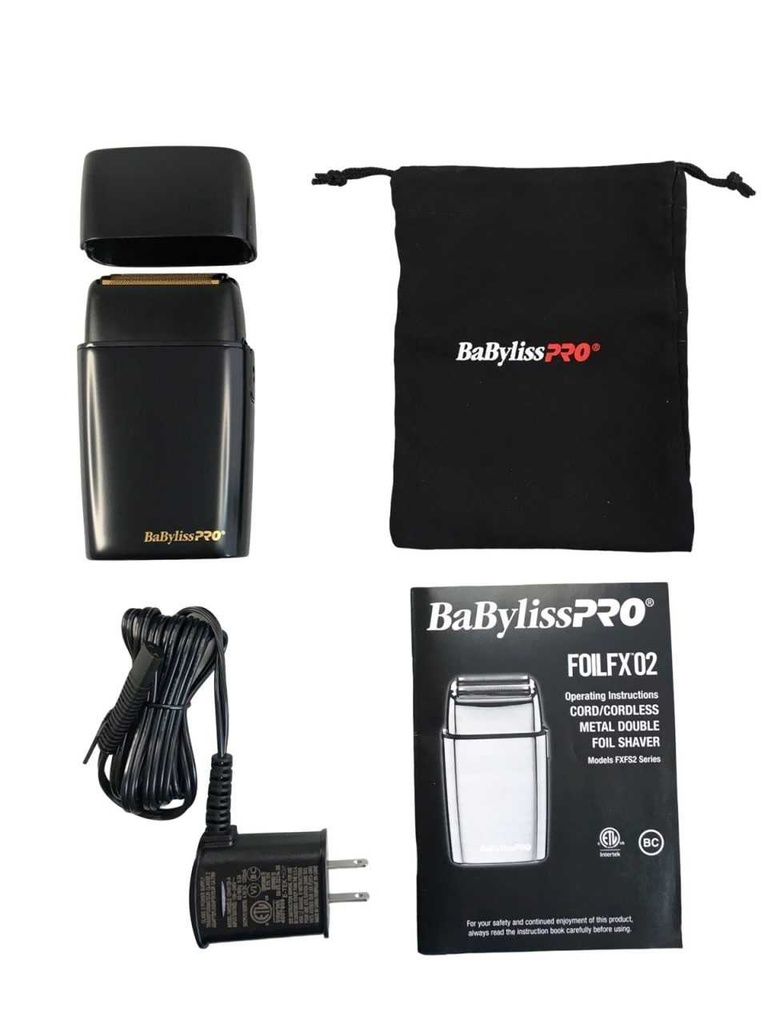 AFEITADORA INALAMBRICA 10000RPM DOBLE LAMINA NEGRO/-BABYLISS