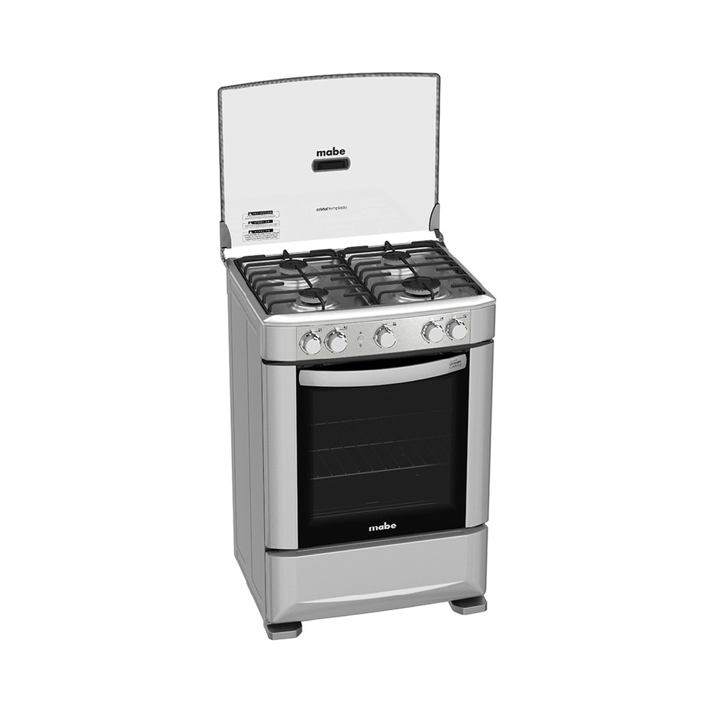COCINA A GAS 60CM 4 QUEMADORES SILVER SILVER MABE