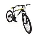 BICICLETA GTI ROCKET GM88-1 ARO 26" NEGRO AMARILLO CUADRO ACERO SUSPENSIÓN DELANTERA 21V FRENO DE DISCO
