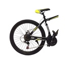 BICICLETA GTI ROCKET GM88-1 ARO 26" NEGRO AMARILLO CUADRO ACERO SUSPENSIÓN DELANTERA 21V FRENO DE DISCO