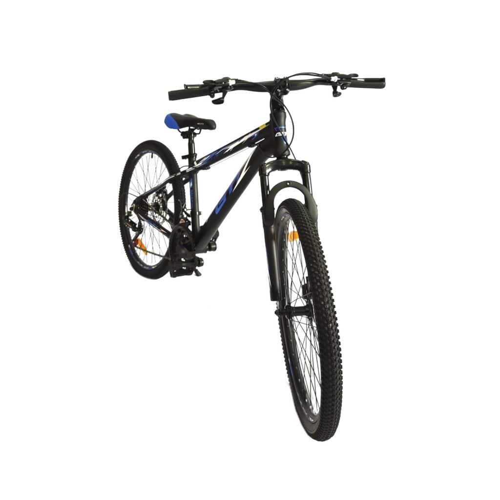 BICICLETA Montañera GTI SNAP Aro 24 Cuadro de Aluminio. (Negro-Azul).