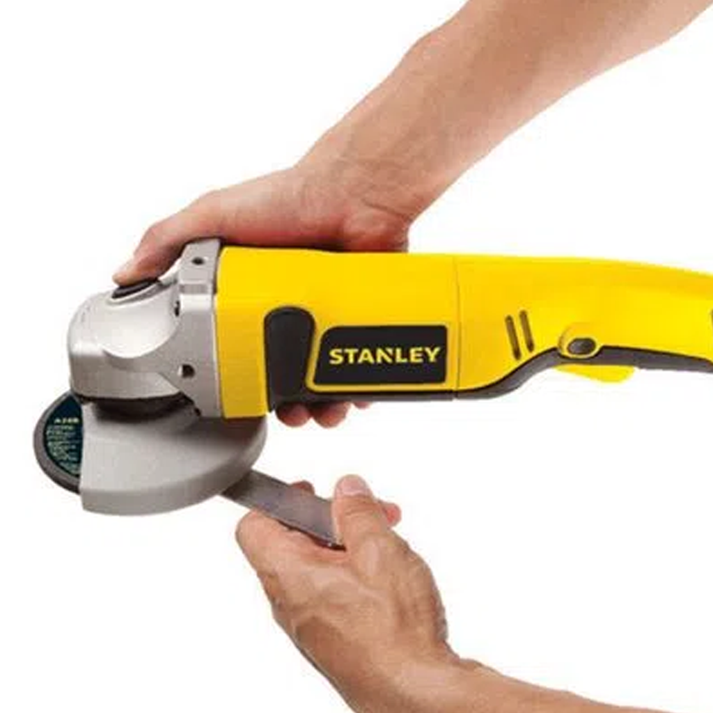 ESMERILADORA ANGULAR STANLEY MANGO LARGO DE 4 1/2 115MM 1000W STGS1011