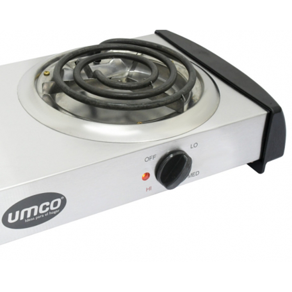 COCINETA ELEC 1500W 2Q INOX - UMCO