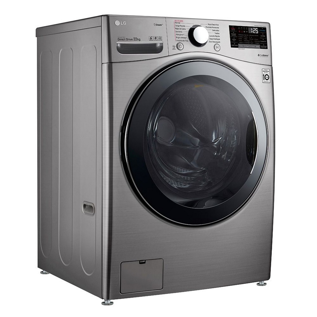 LAVADORA INVERT CARGA FRONT 22KG C/ACERO -LG