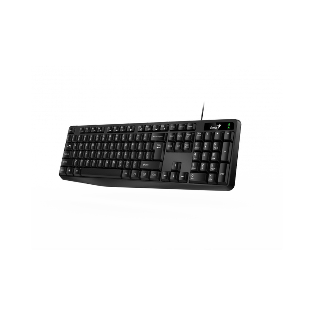 TECLADO C/USBE RESISTENTE/ANTIDERRAMES NEGRO/-GENIUS KB-117