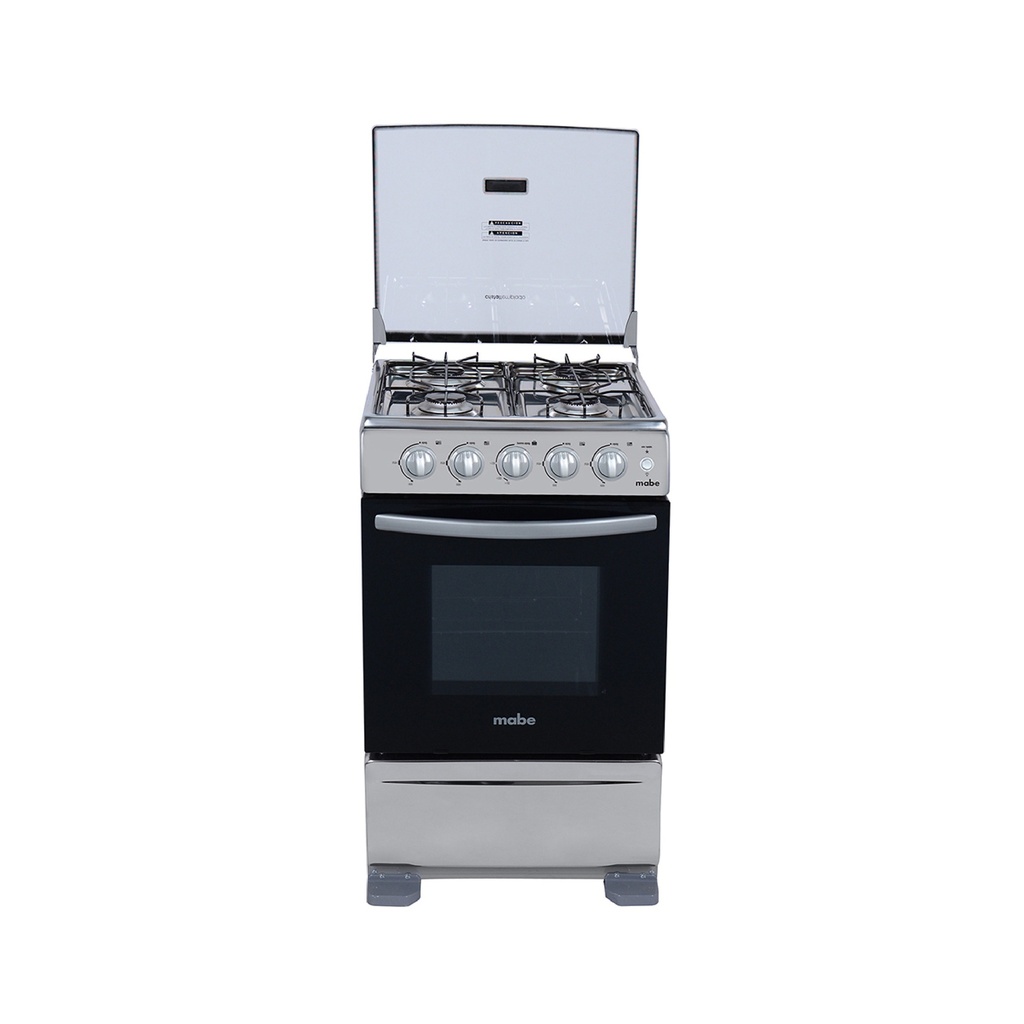 COCINA 4 Q INOX MABE