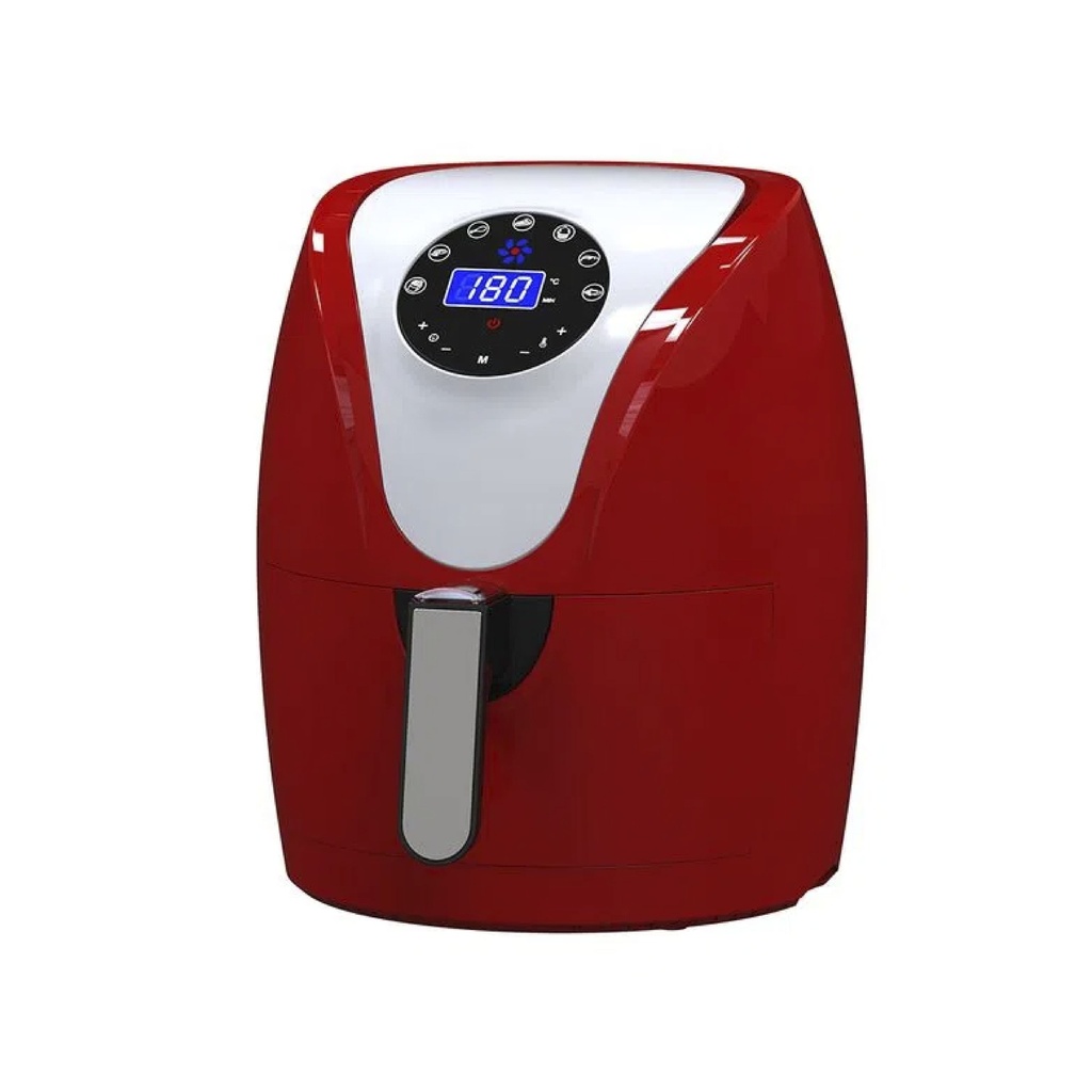 FREIDORA DE AIRE 2,6L DIGITAL UMCO 5519 ROJO AIRE FRYER 1300W